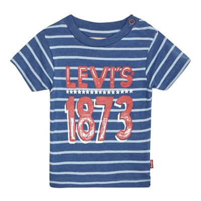 Levi's Baby boys' blue striped print t-shirt